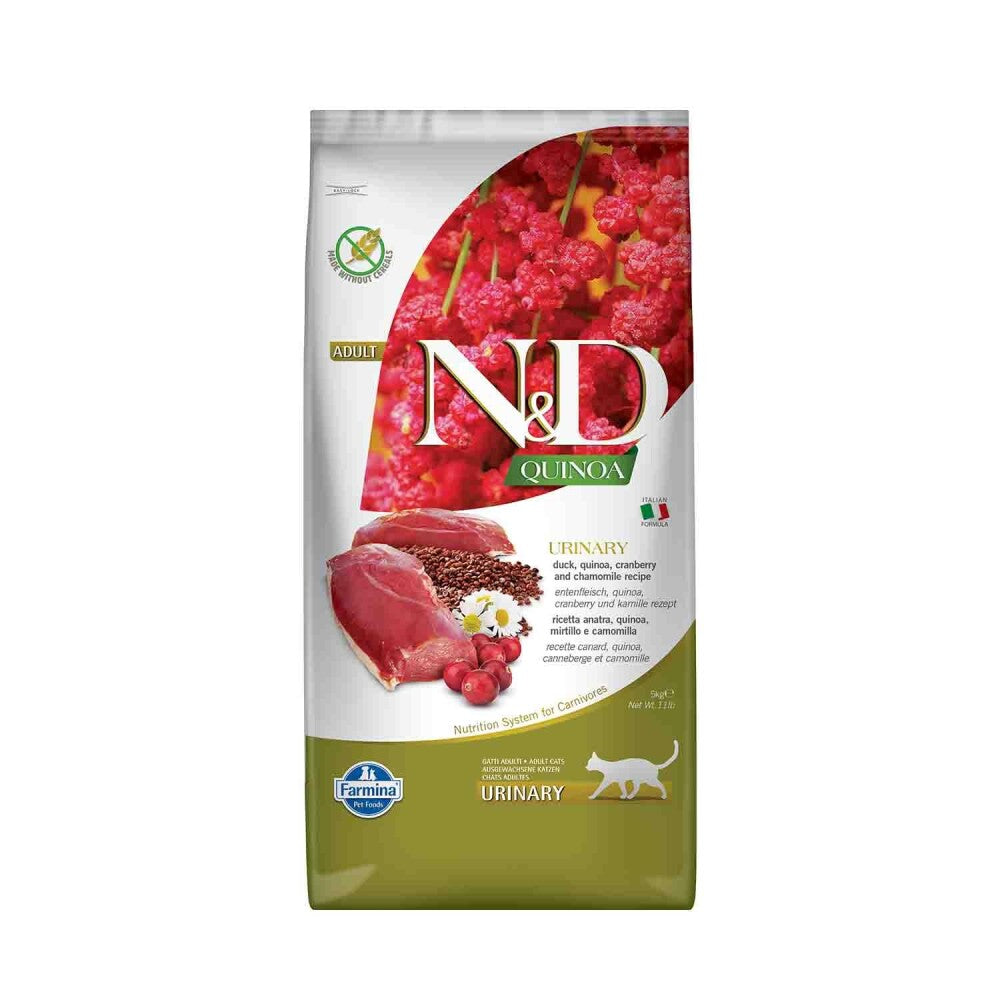 N&d Quinoa Urinary Ördek Quinoa Aromalı İdrar Yolları Destekleyici Yetişkin Kedi Maması 5 KG | SRC: Barcode: 8010276036971